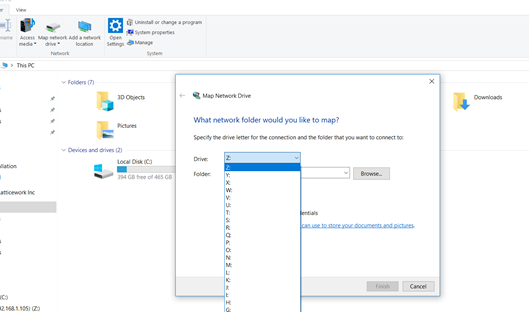 mac network drive backslash